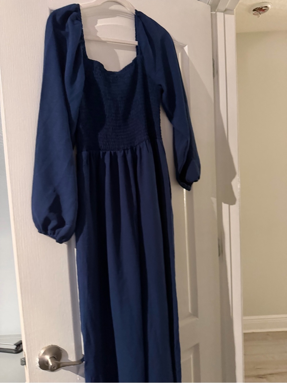 Dokotoo Navy Blue Long Sleeve Jumpsuit - Picture 5 of 6
